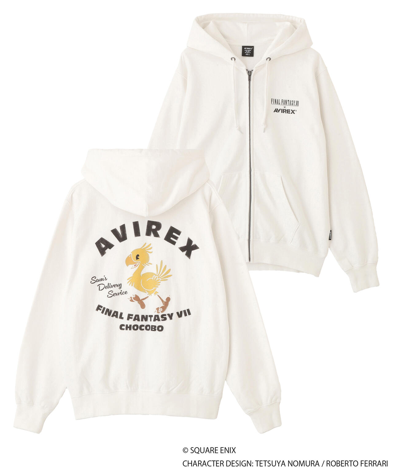 《AVIREX × FINAL FANTASY VII REMAKE》ZIP UP HOODIE ”CHOCOBO”