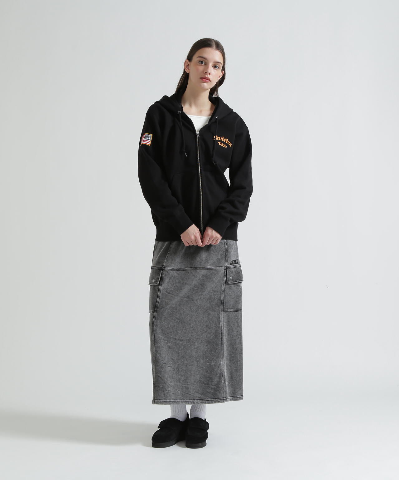 《WOMAN》SAGARA CIRCLE LOGO TOMCAT ZIP PARKA