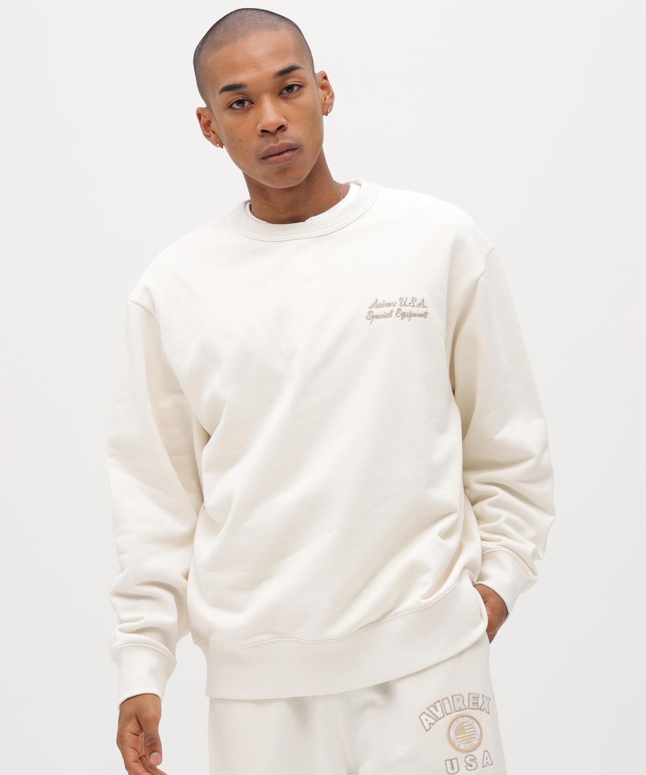 《直営店限定》VARSITY FLAG CREW NECK SWEAT