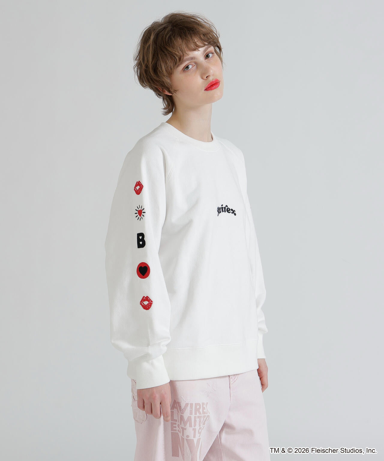 《AVIREX × Betty Boop》CREW NECK SWEAT