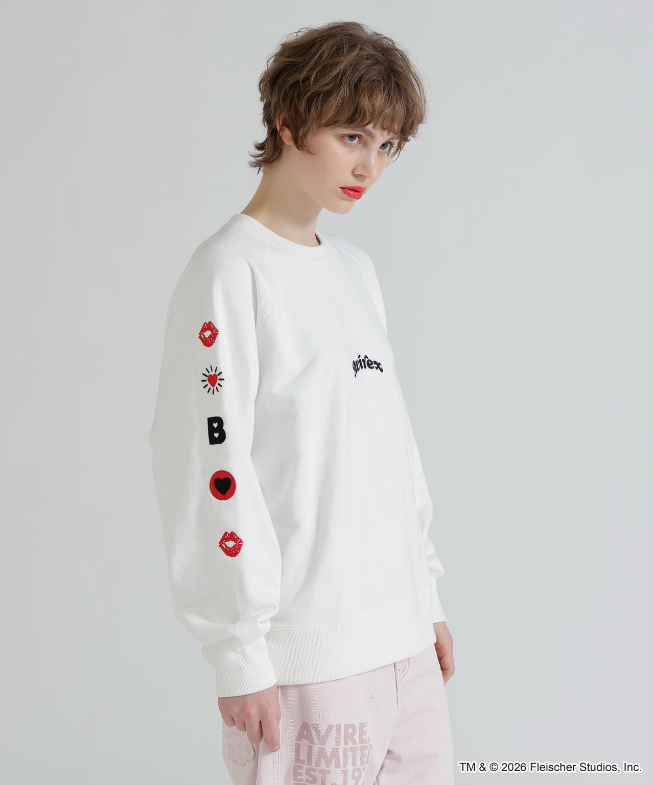 《AVIREX × Betty Boop》CREW NECK SWEAT