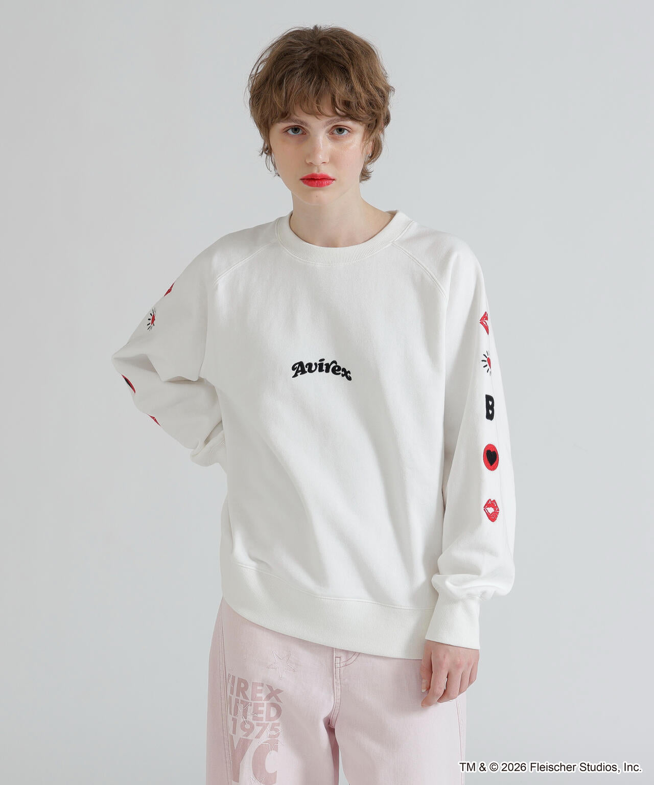 《AVIREX × Betty Boop》CREW NECK SWEAT