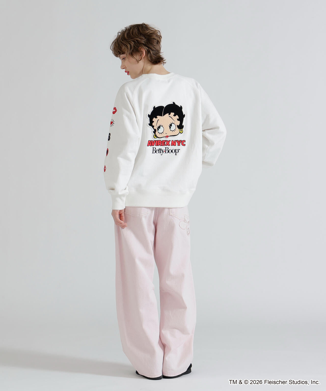 《AVIREX × Betty Boop》CREW NECK SWEAT