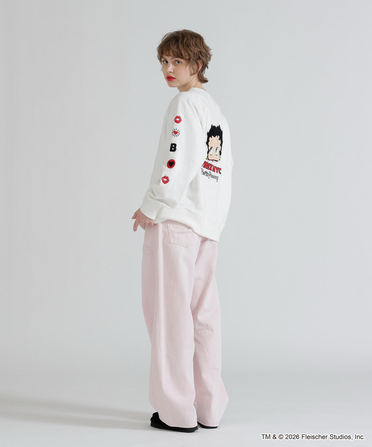 《AVIREX × Betty Boop》CREW NECK SWEAT