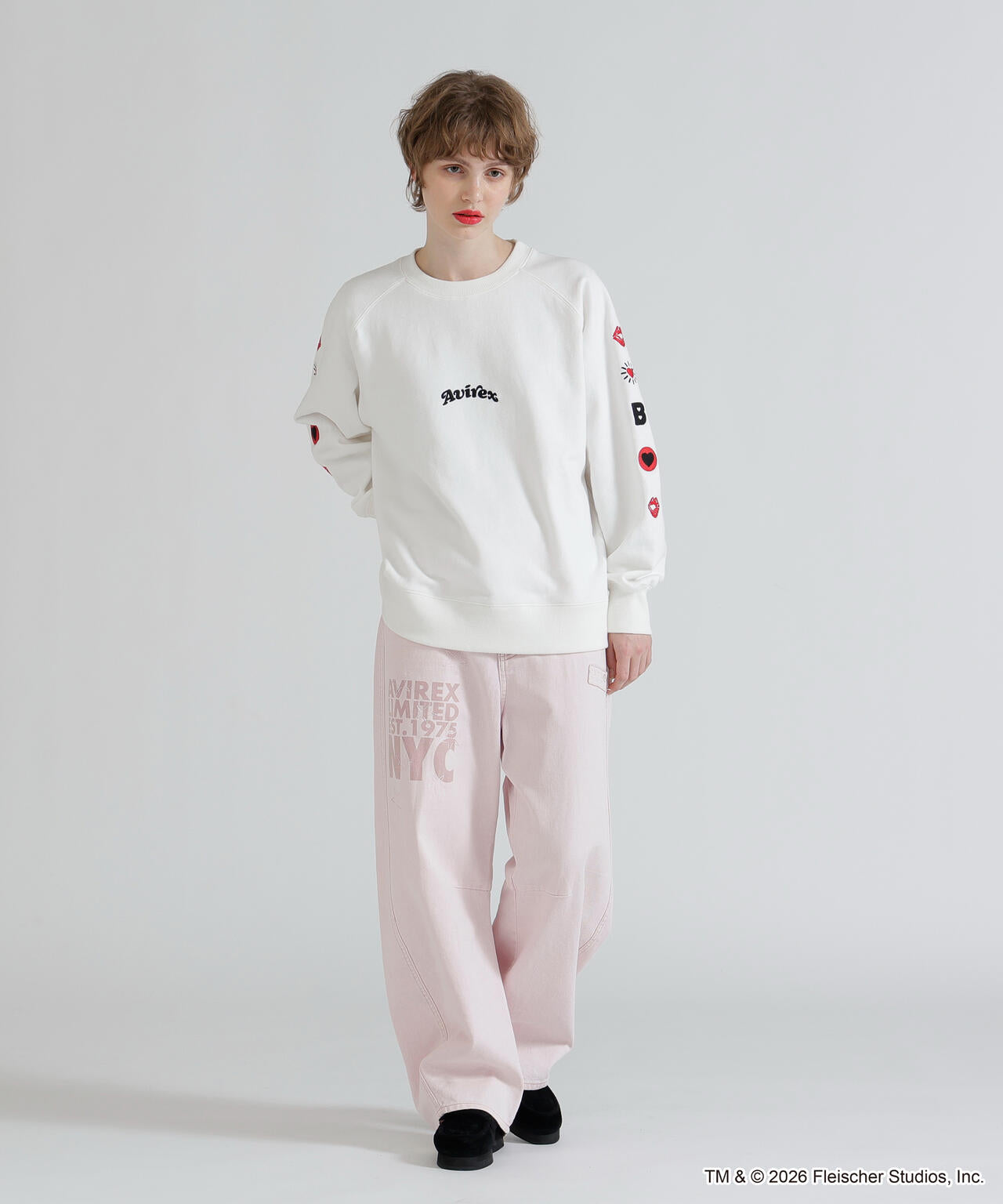 《AVIREX × Betty Boop》CREW NECK SWEAT