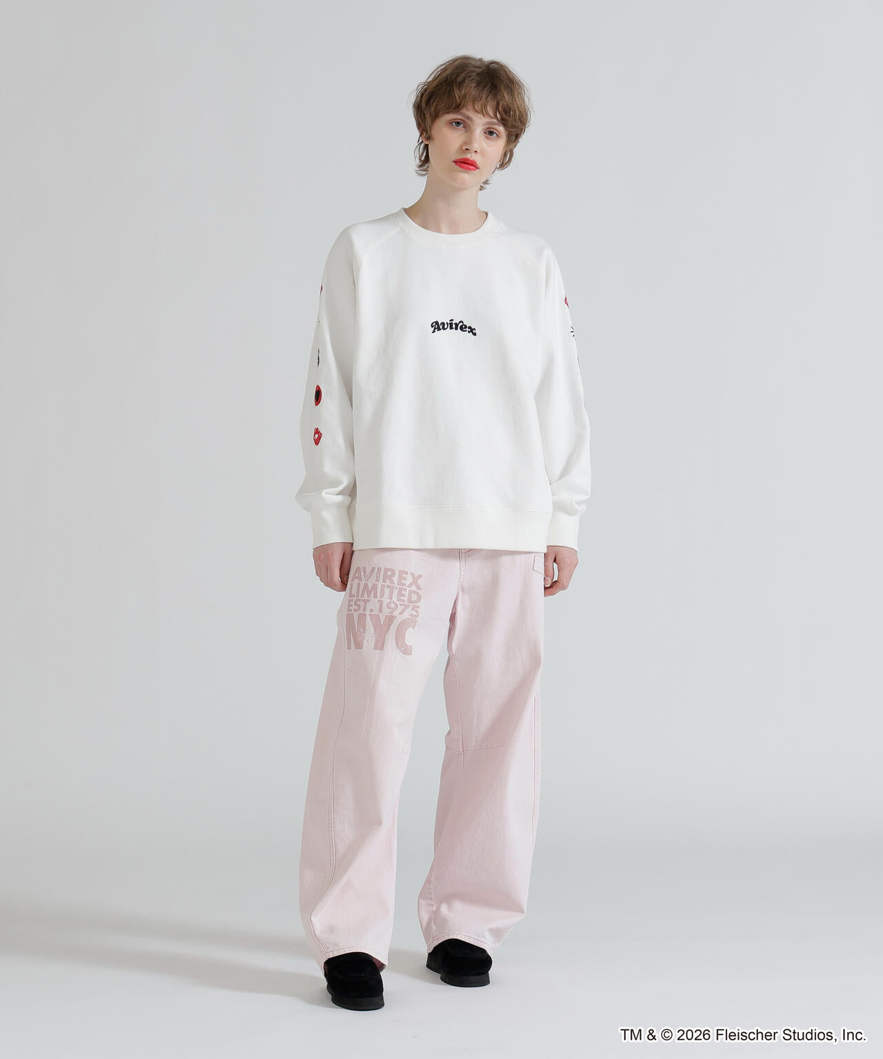 《AVIREX × Betty Boop》CREW NECK SWEAT