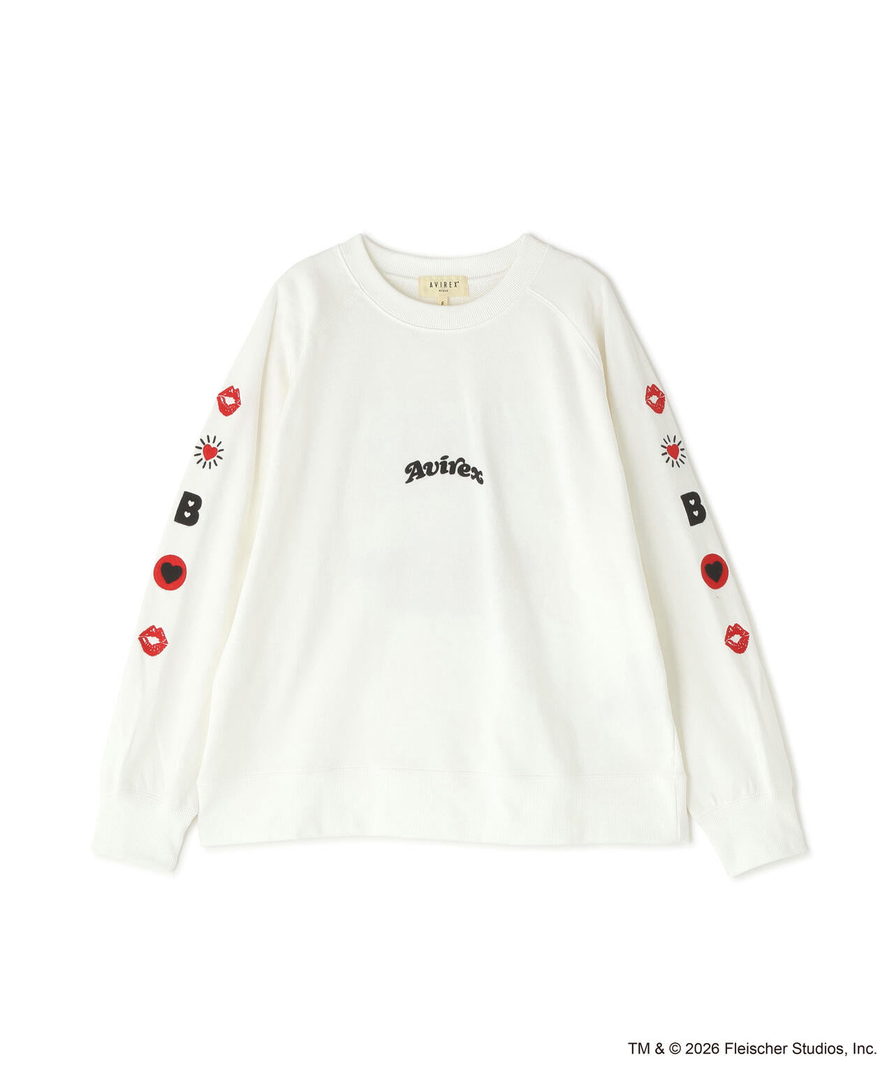 《AVIREX × Betty Boop》CREW NECK SWEAT