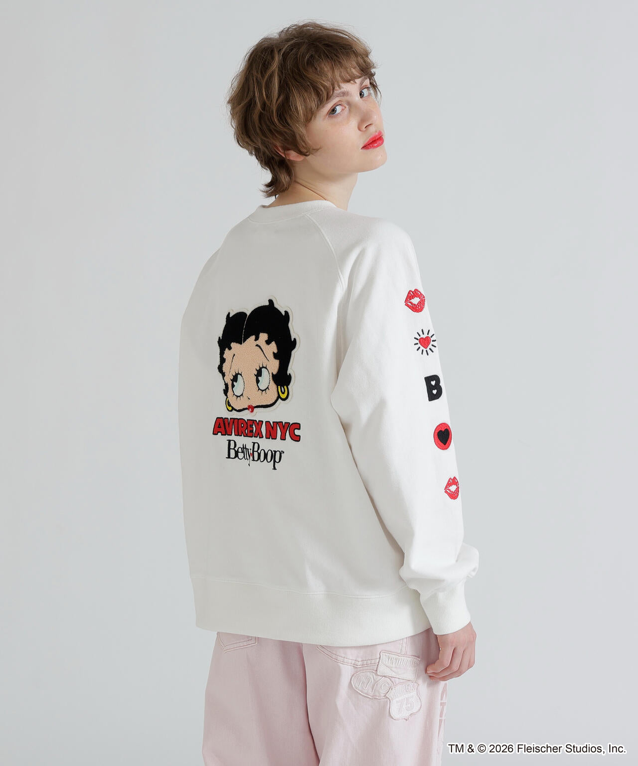 《AVIREX × Betty Boop》CREW NECK SWEAT