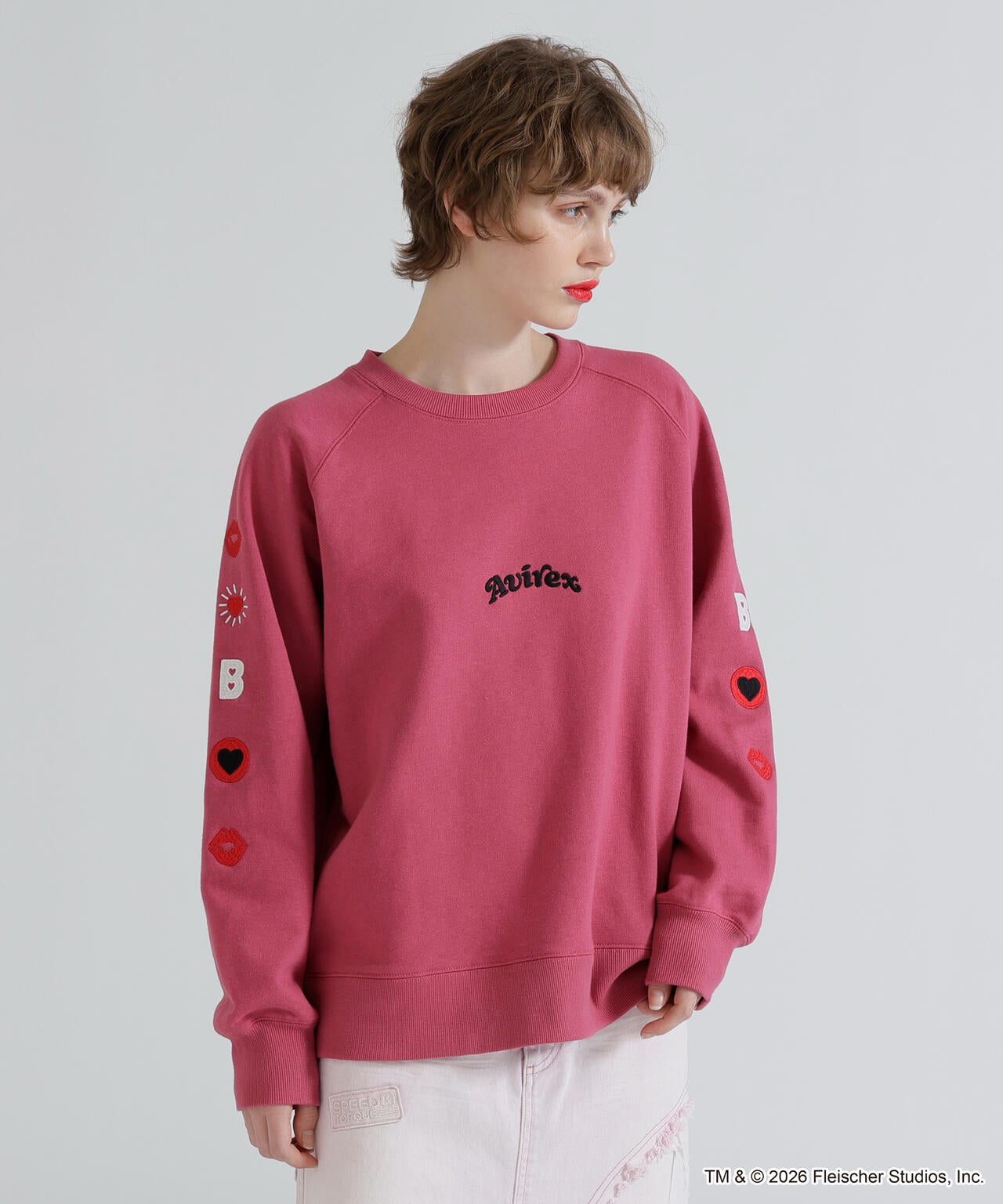 《AVIREX × Betty Boop》CREW NECK SWEAT