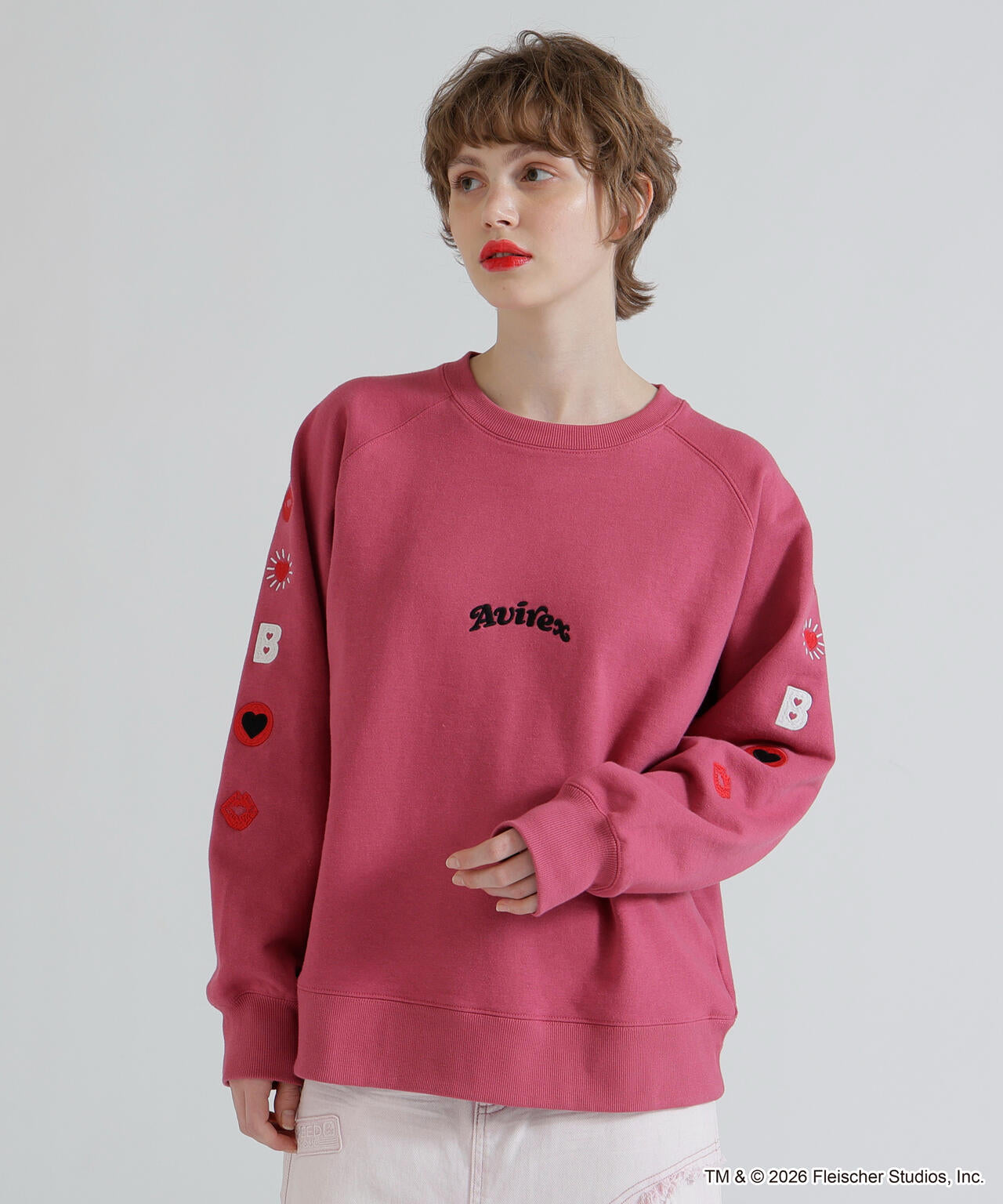 《AVIREX × Betty Boop》CREW NECK SWEAT
