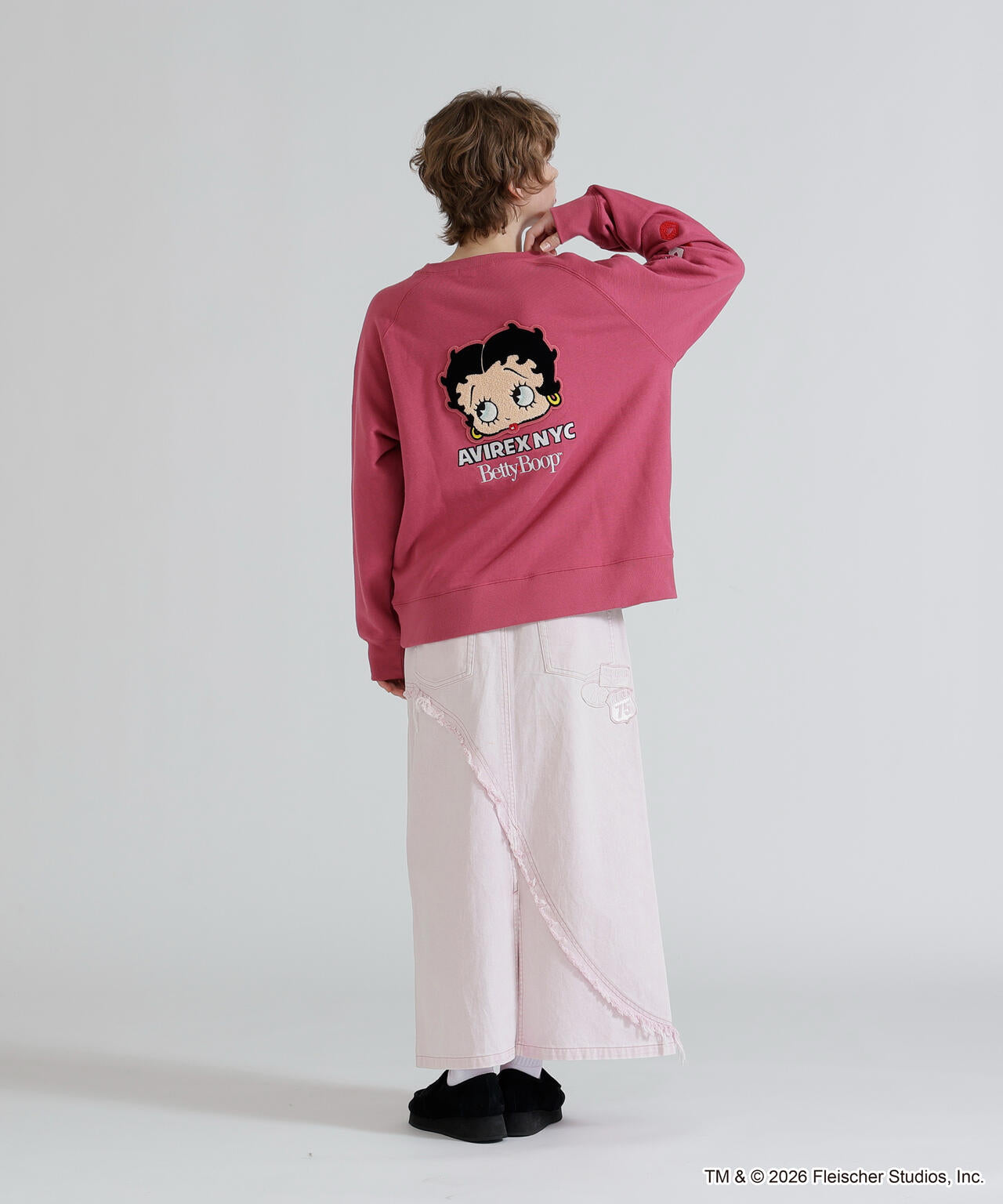 《AVIREX × Betty Boop》CREW NECK SWEAT