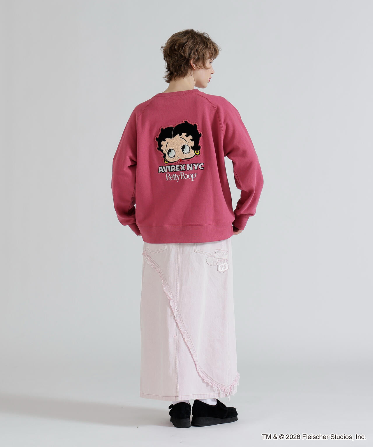 《AVIREX × Betty Boop》CREW NECK SWEAT