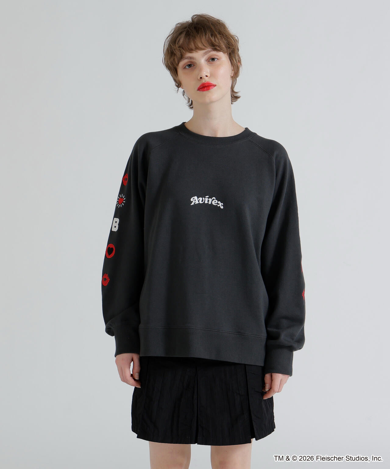 《AVIREX × Betty Boop》CREW NECK SWEAT