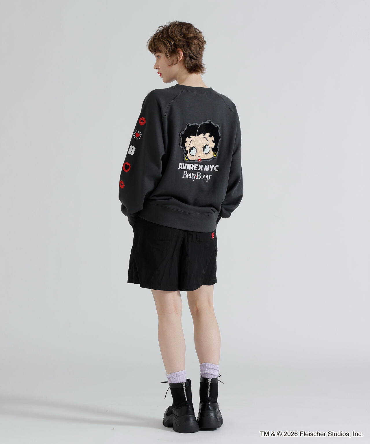 《AVIREX × Betty Boop》CREW NECK SWEAT
