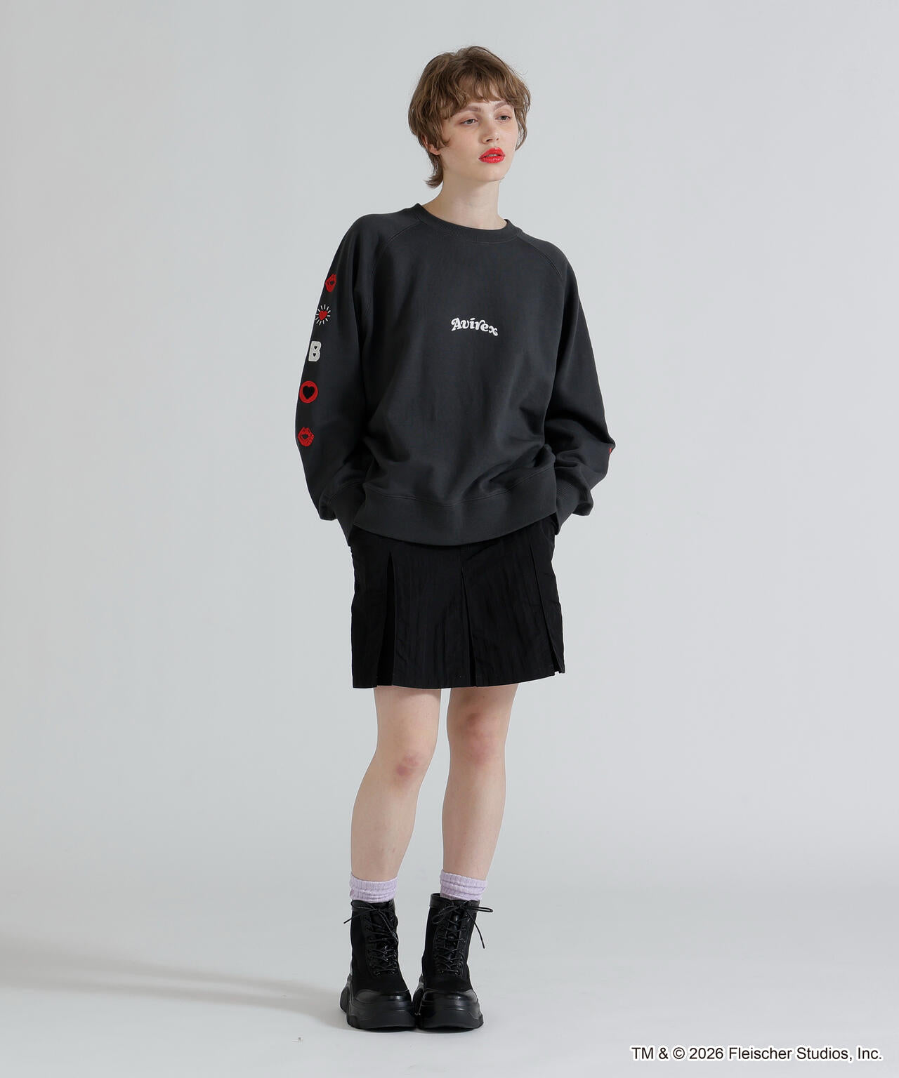 《AVIREX × Betty Boop》CREW NECK SWEAT