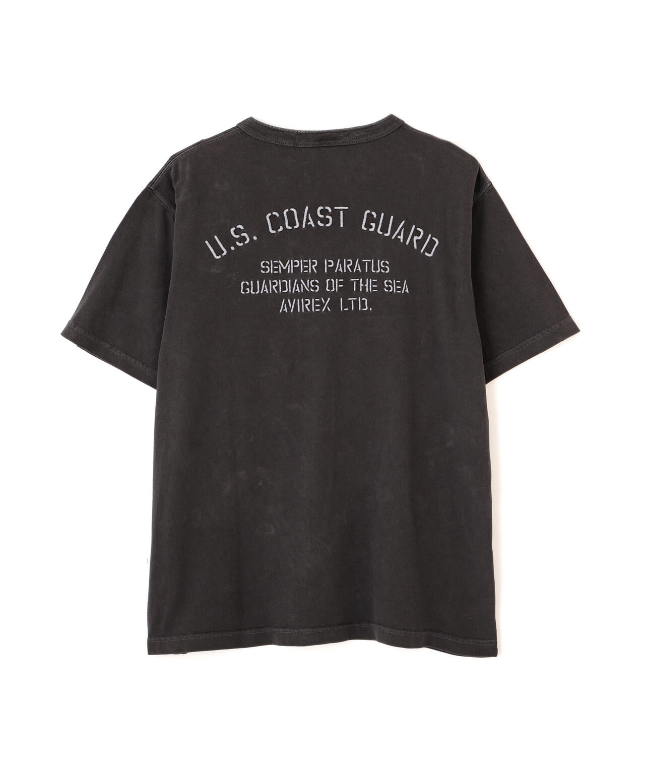FADED MIL. HENLEY NECK T-SHIRT