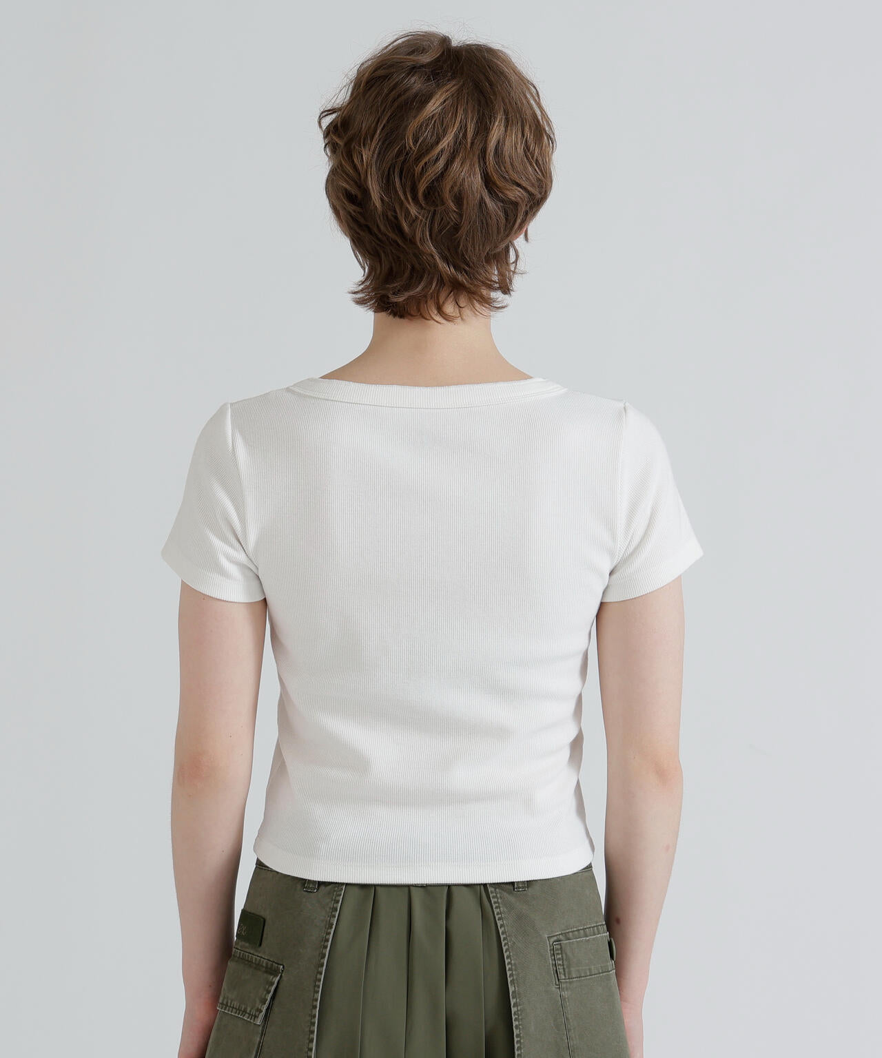 《直営店限定》S/S AC RIB HENLY T-SHIRT