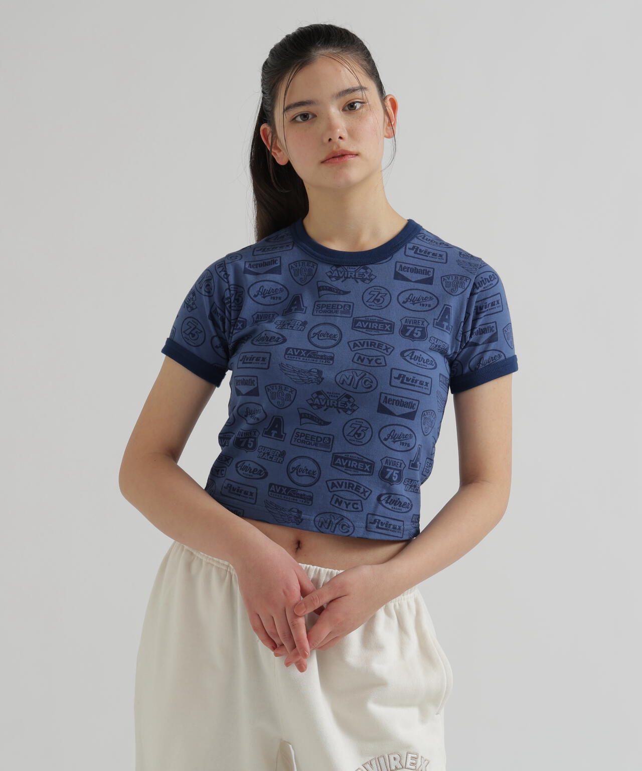 《直営店限定》S/S RINGER PATCH MOTIF FULL PRINT T-SHIRT