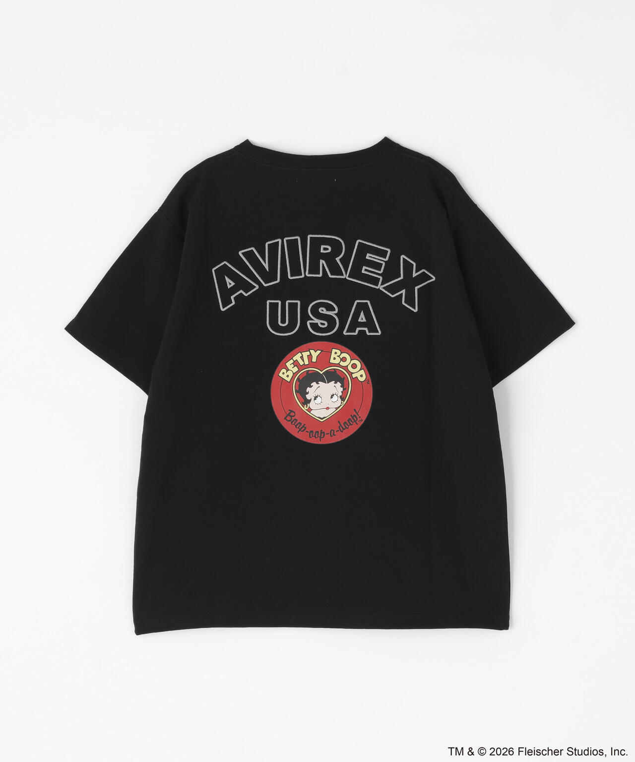 《AVIREX × Betty Boop》VARSITY LOGO S/S T-SHIRT