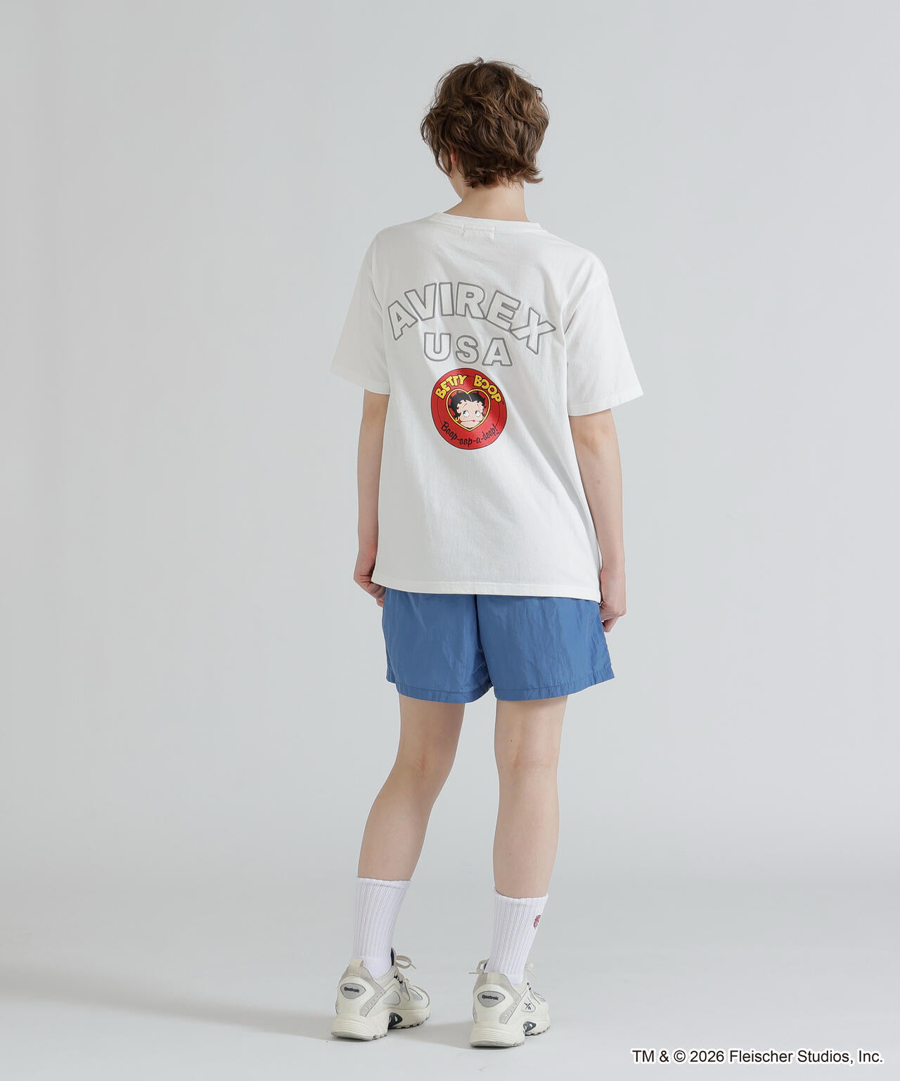 《AVIREX × Betty Boop》VARSITY LOGO S/S T-SHIRT