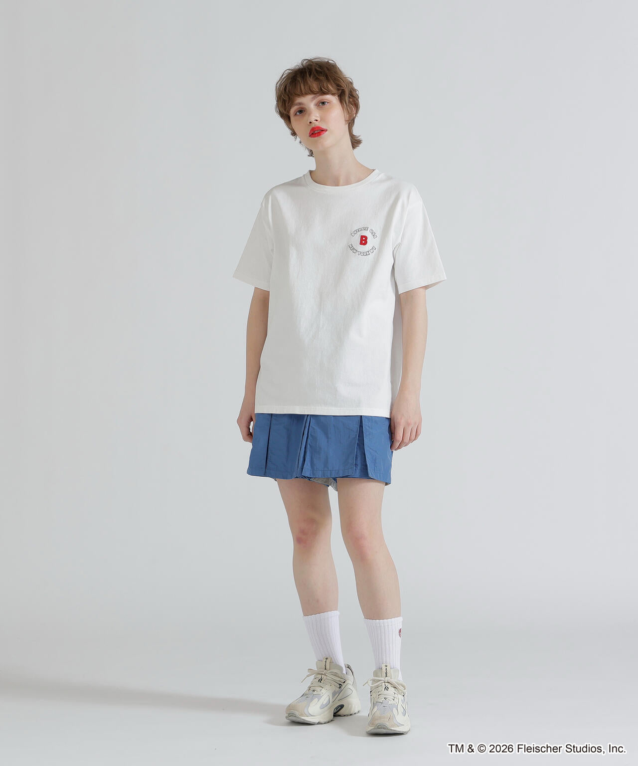 《AVIREX × Betty Boop》VARSITY LOGO S/S T-SHIRT