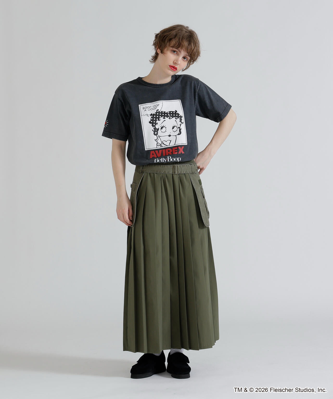 《AVIREX × Betty Boop》FADE WASH S/S T-SHIRT