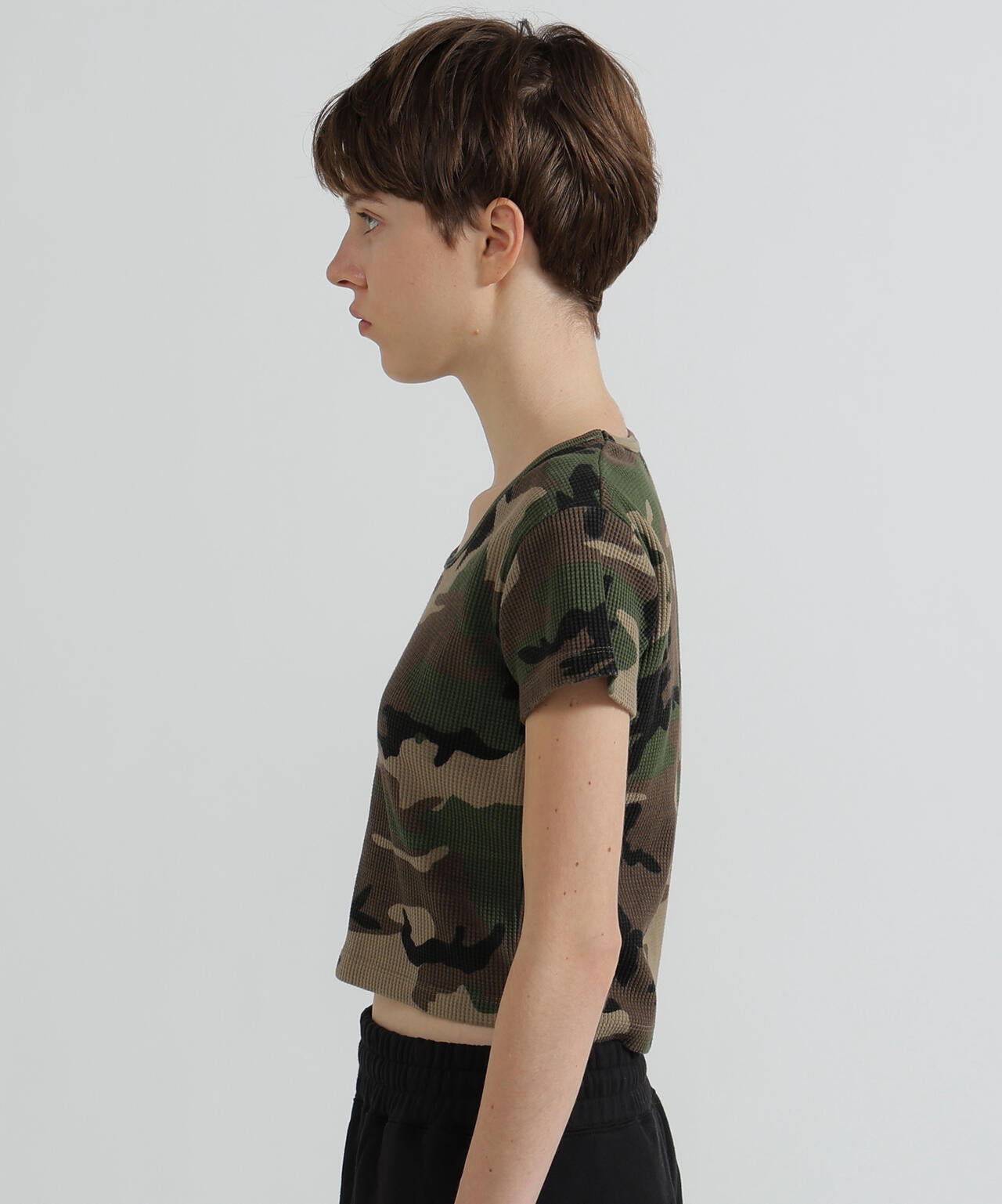 《直営店限定》CAMO WAFFLE MINI T-SHIRT