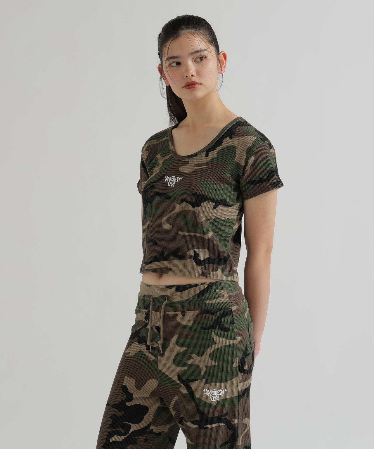 《直営店限定》CAMO WAFFLE MINI T-SHIRT