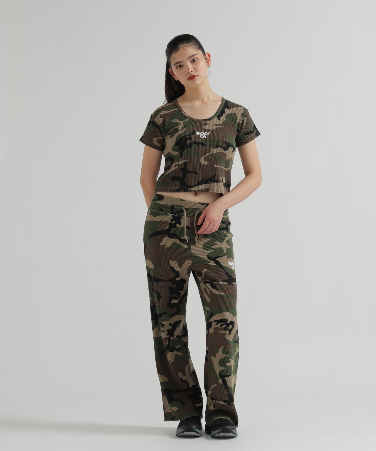 《直営店限定》CAMO WAFFLE MINI T-SHIRT