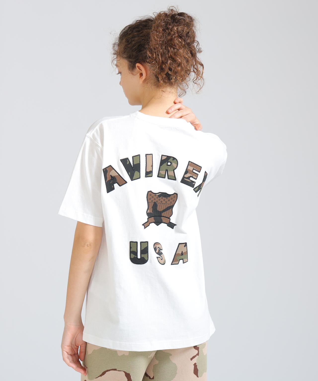 《WOMAN/直営店限定》S/S VARSITY CAMO LOGO T-SHIRT