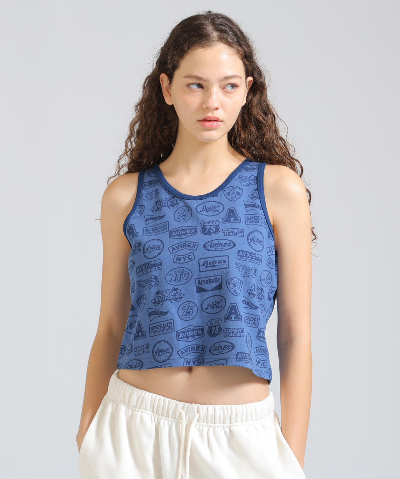《直営店限定》RINGER PATCH MOTIF FULL PRINT TANK TOP