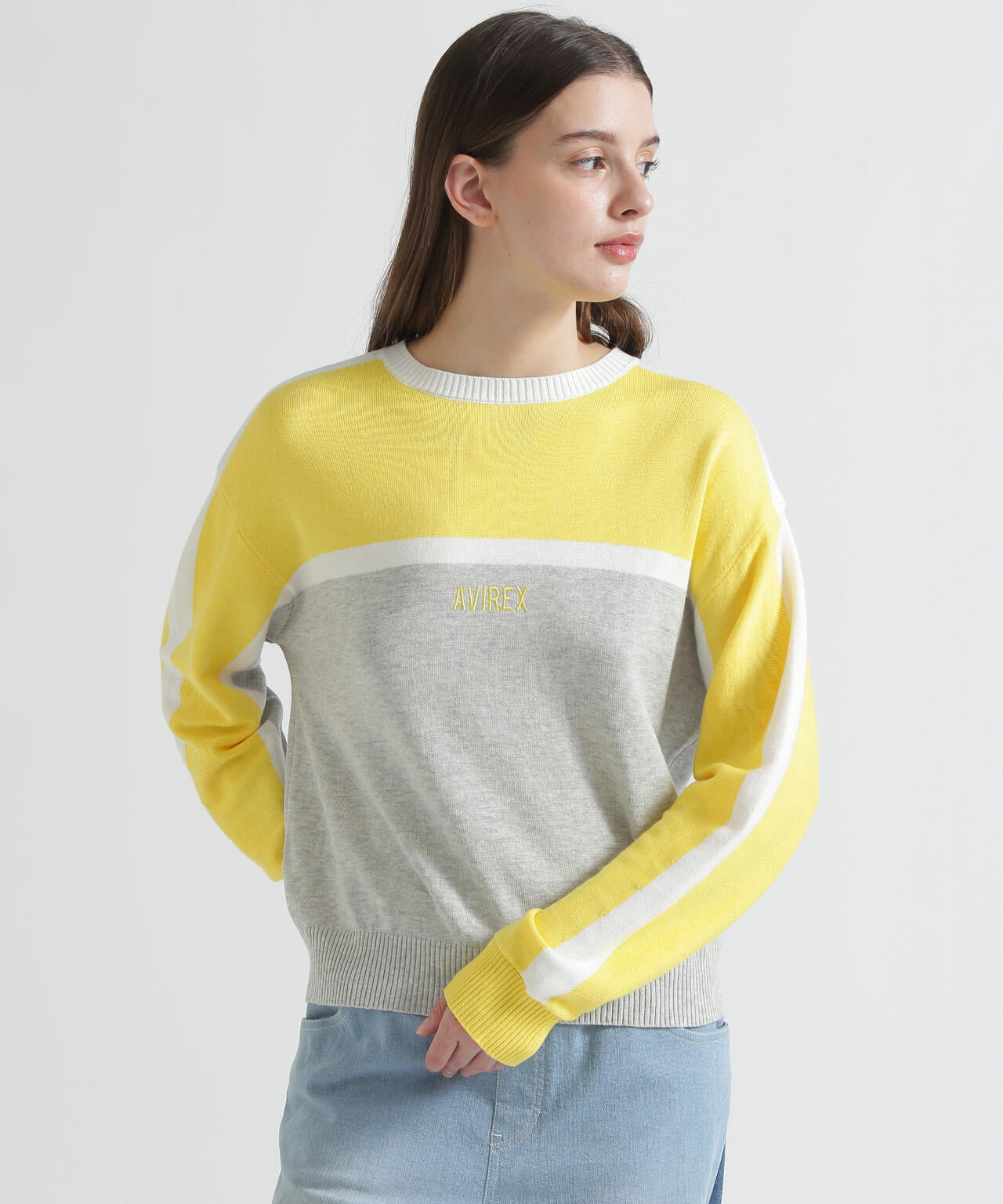 MULTI-TONE KNIT PULLOVER