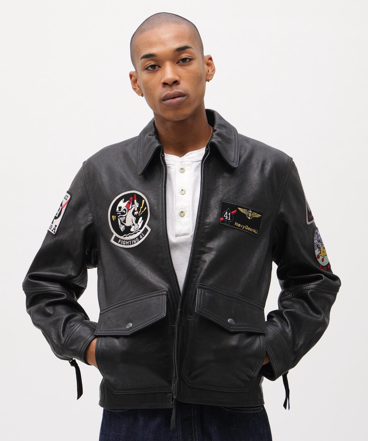 ANJ4 JACKET BLACK ACES