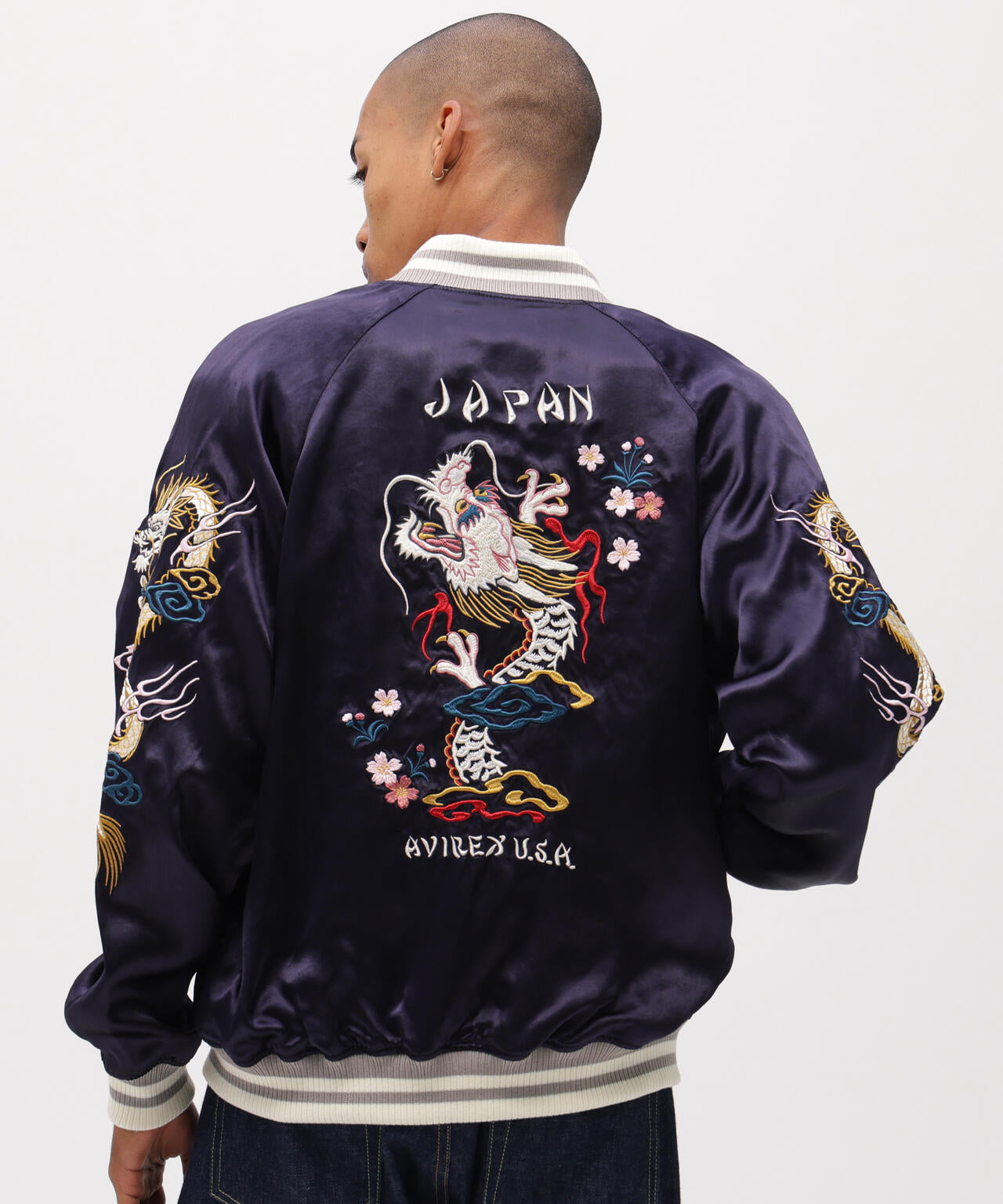 《直営店限定》SOUVENIR JACKET ”DRAGON & CHERRY BLOSSOMS”