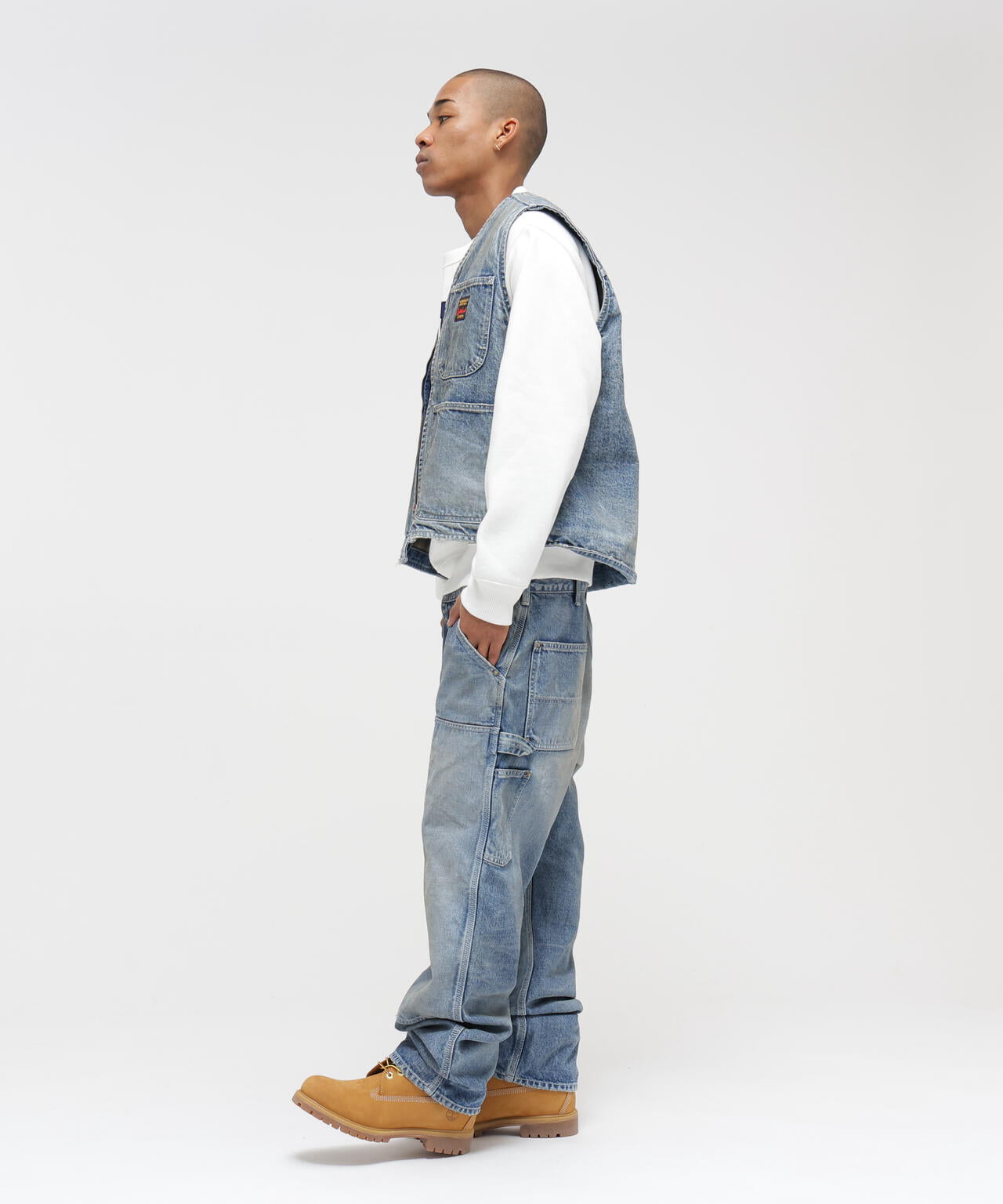 《AVIREX｜MOANDMO CLOTHING》DENIM WORK VEST