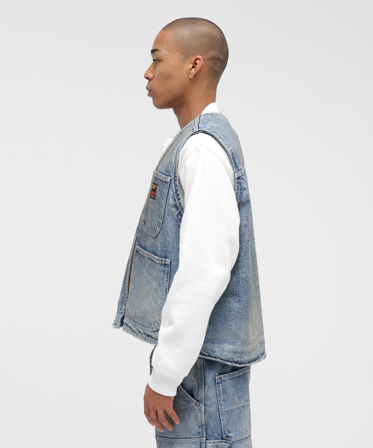 《AVIREX｜MOANDMO CLOTHING》DENIM WORK VEST