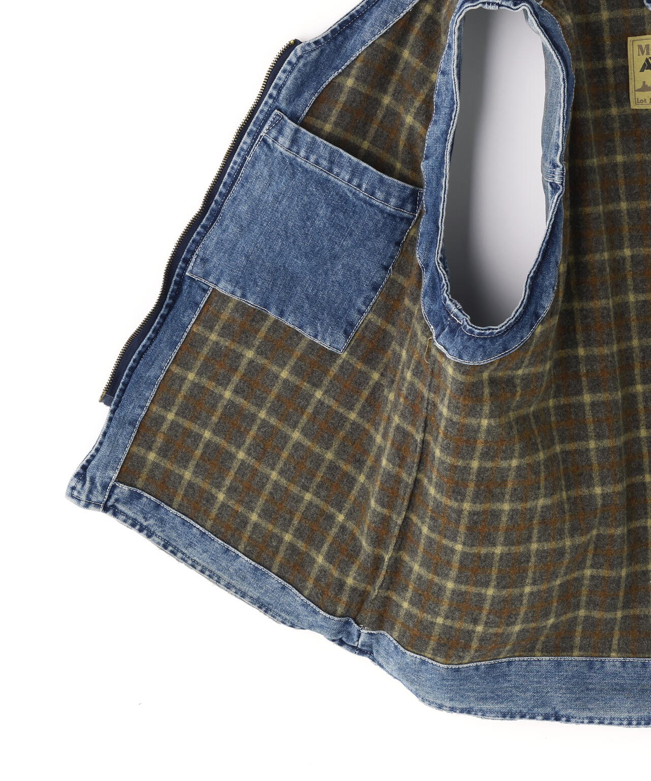 《AVIREX｜MOANDMO CLOTHING》DENIM WORK VEST