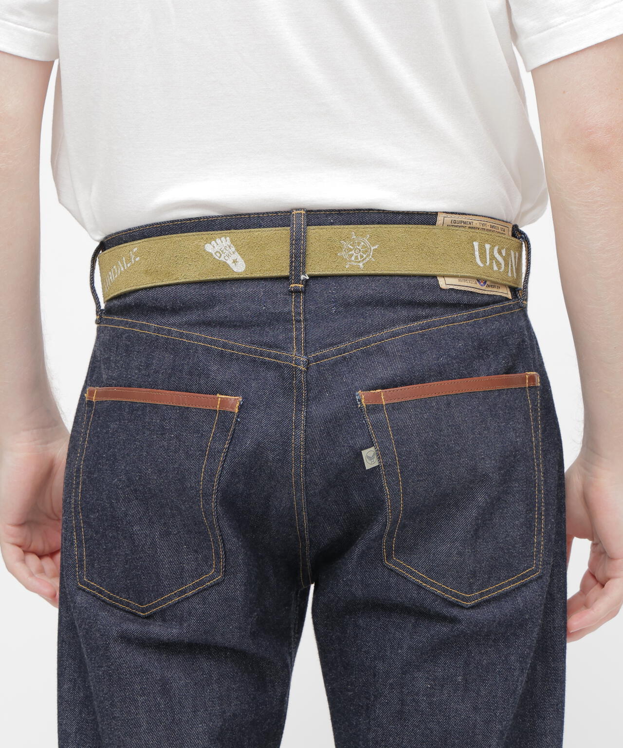 JAPAN MADE SUEDE BELT ”USN”