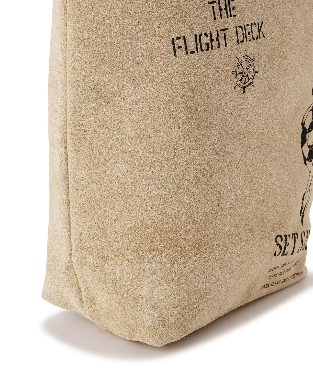 JAPAN MADE SUEDE TOTE BAG ”USN”