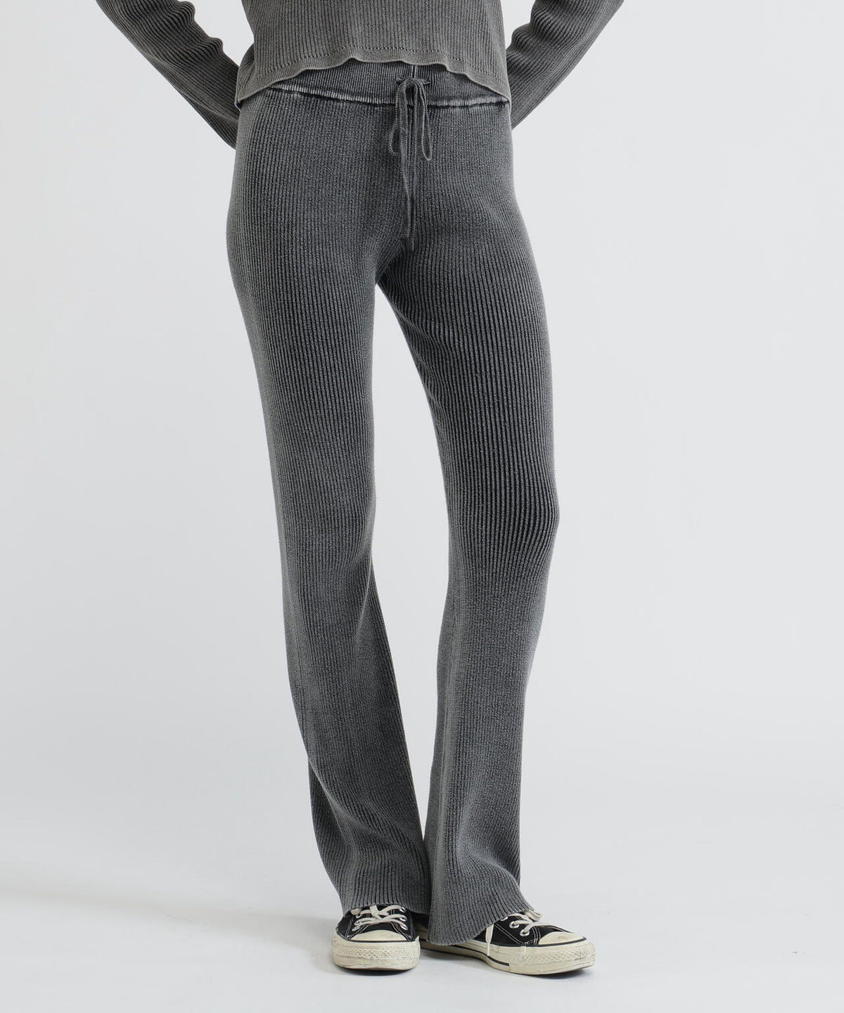 VINTAGE WASH WAPPEN KNIT PANTS