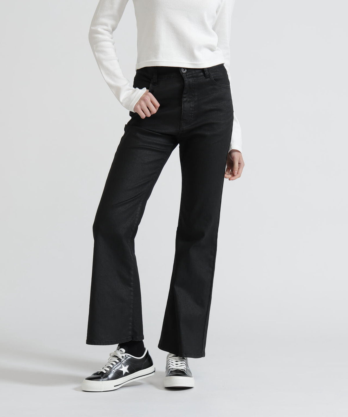 GOALERS DENIM FLARE PANTS