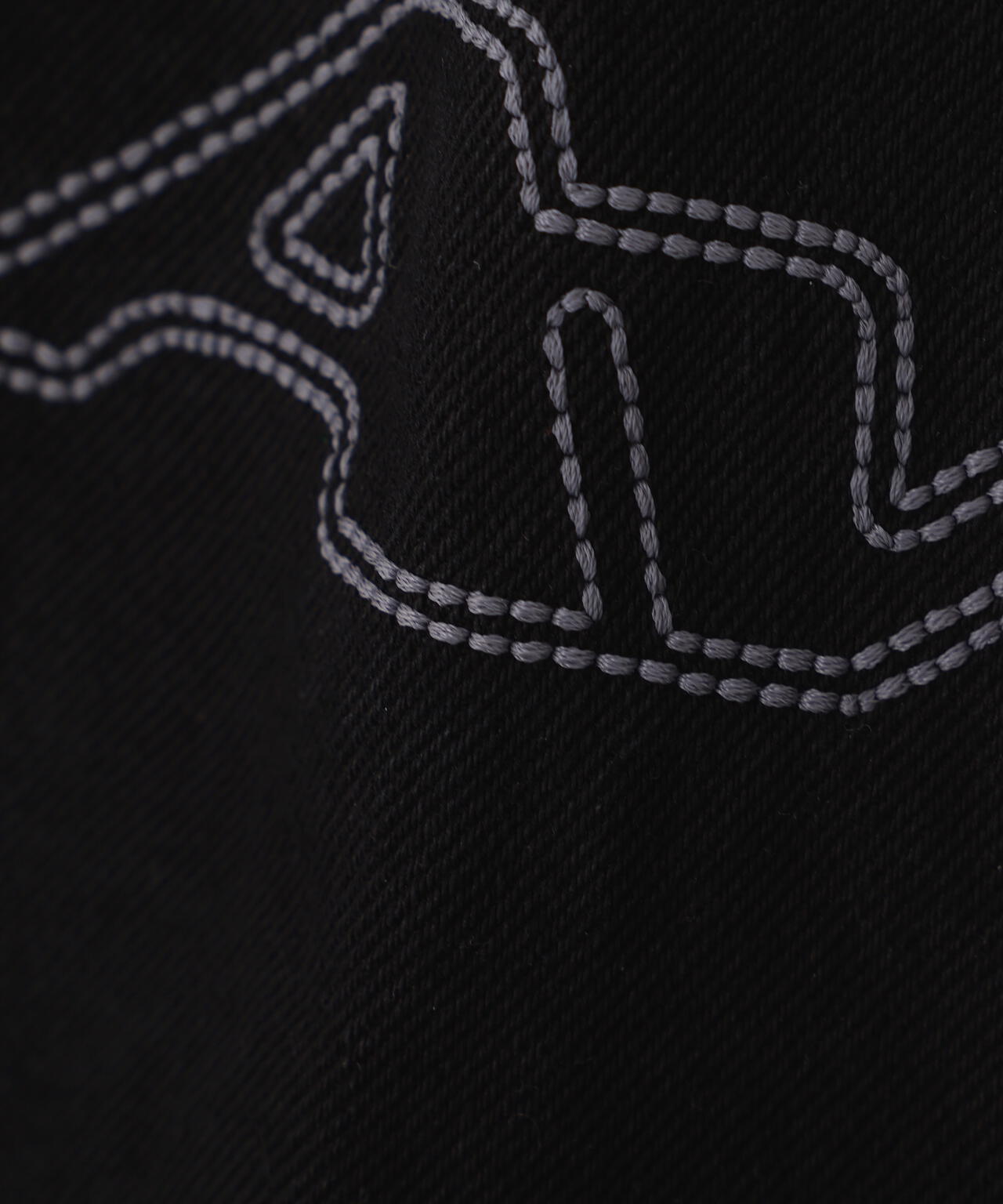 GOALERS EMBROIDERY DENIM SHORTS