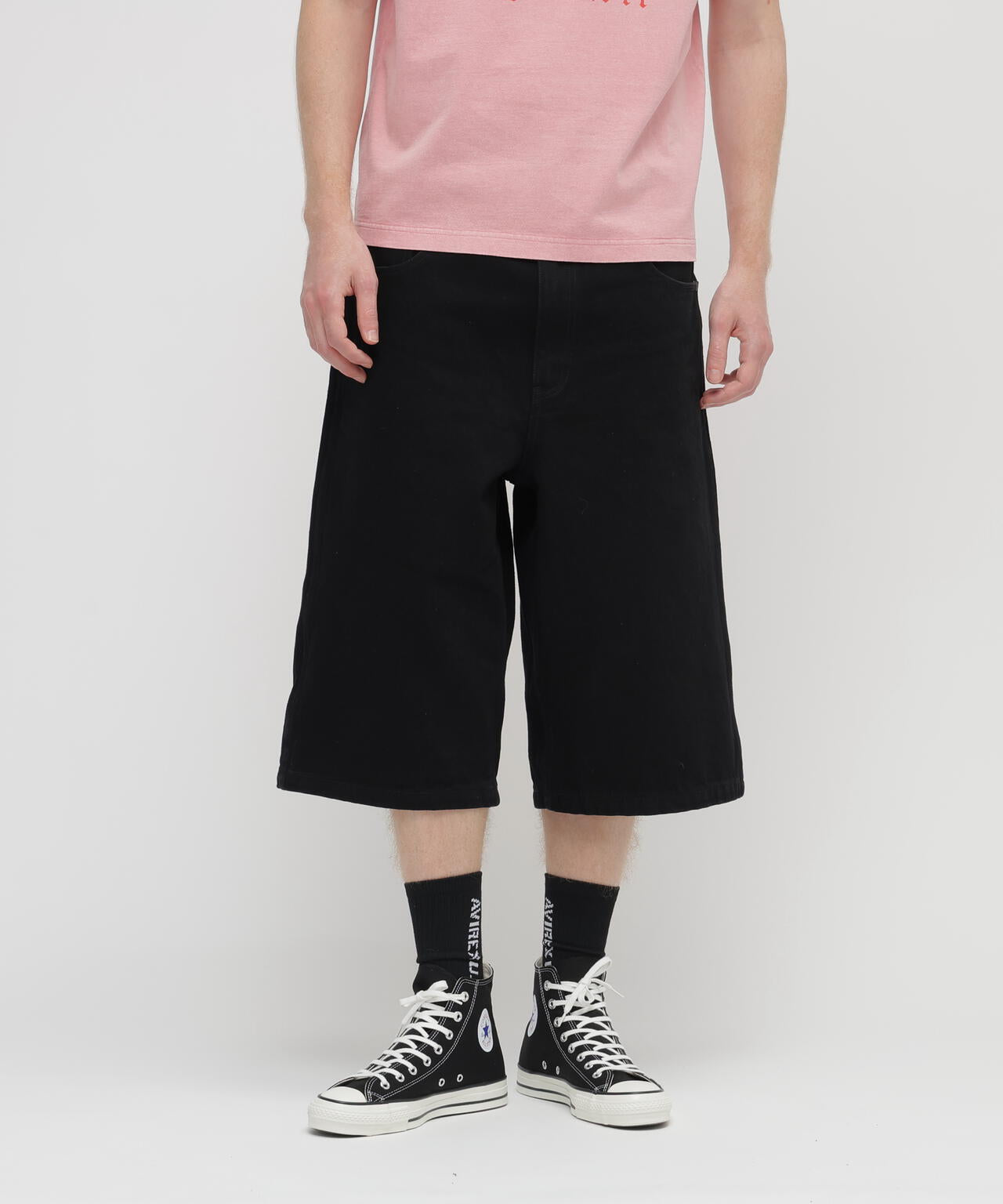 GOALERS EMBROIDERY DENIM SHORTS