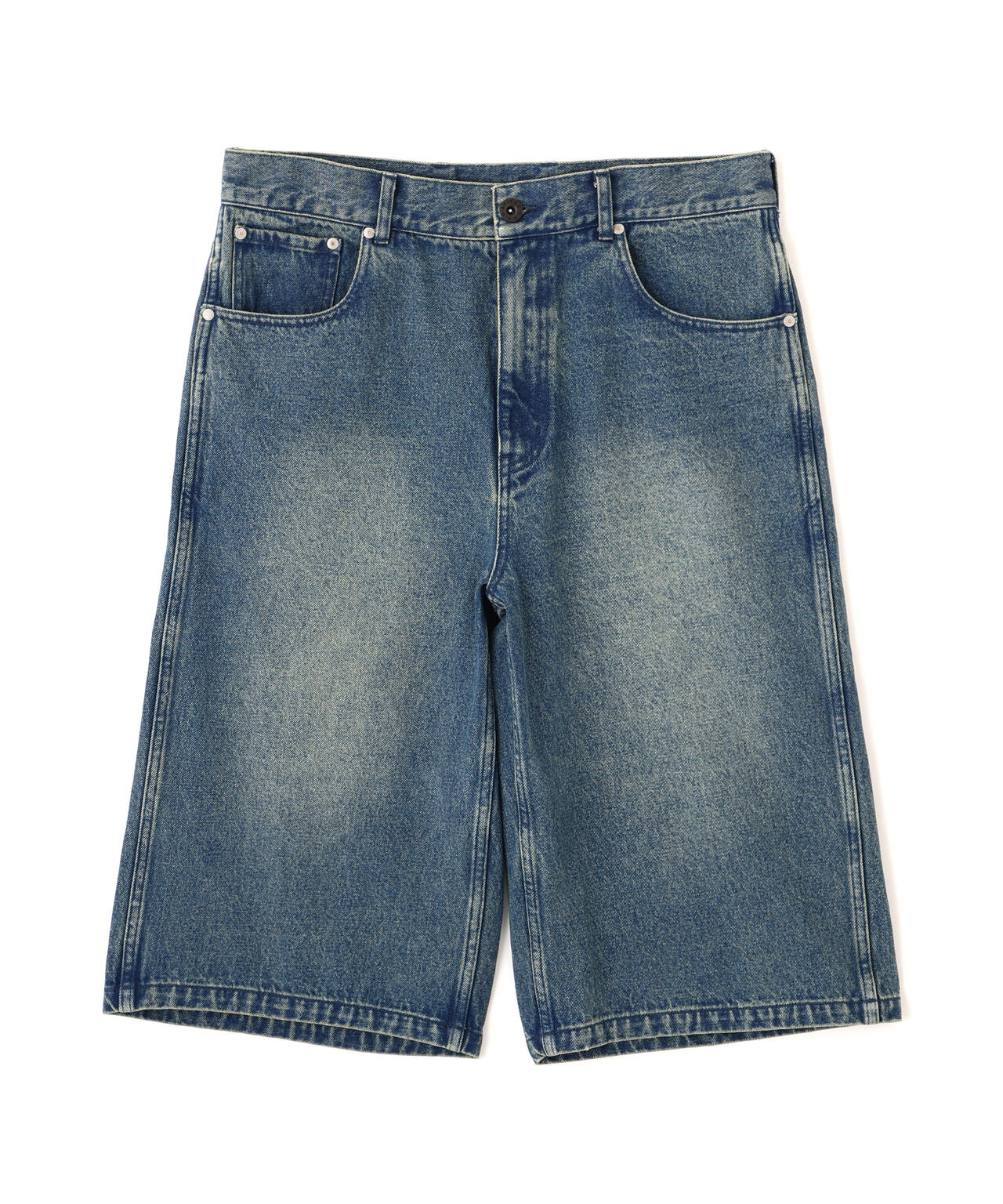 GOALERS EMBROIDERY DENIM SHORTS