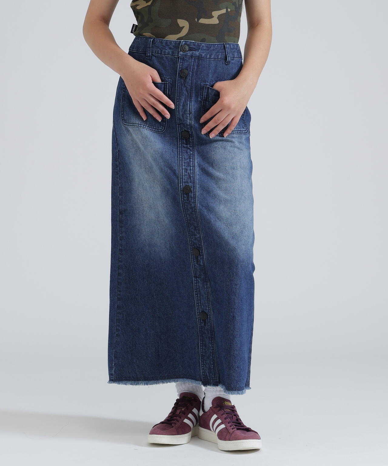《NAVAL COLLECTION》SAILOR DENIM LONG SKIRT