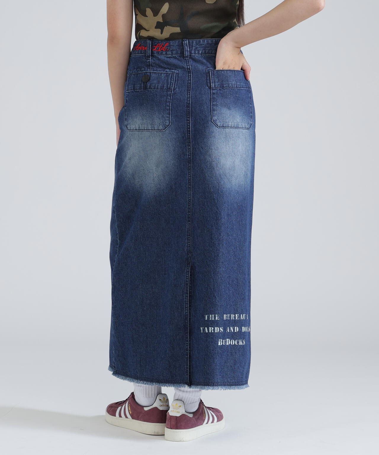 《NAVAL COLLECTION》SAILOR DENIM LONG SKIRT