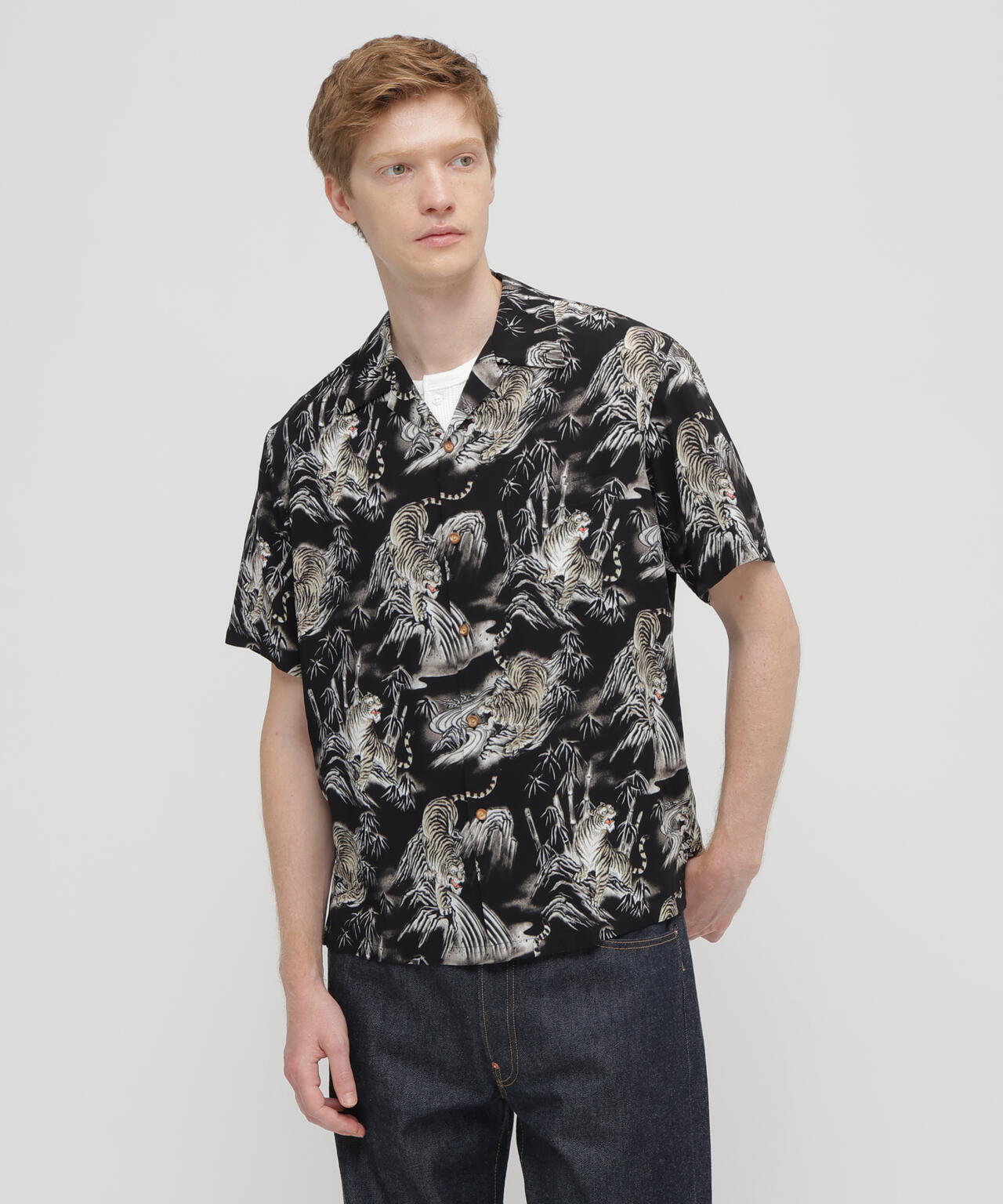 ALOHA SHIRT”TIGER & BAMBOO”