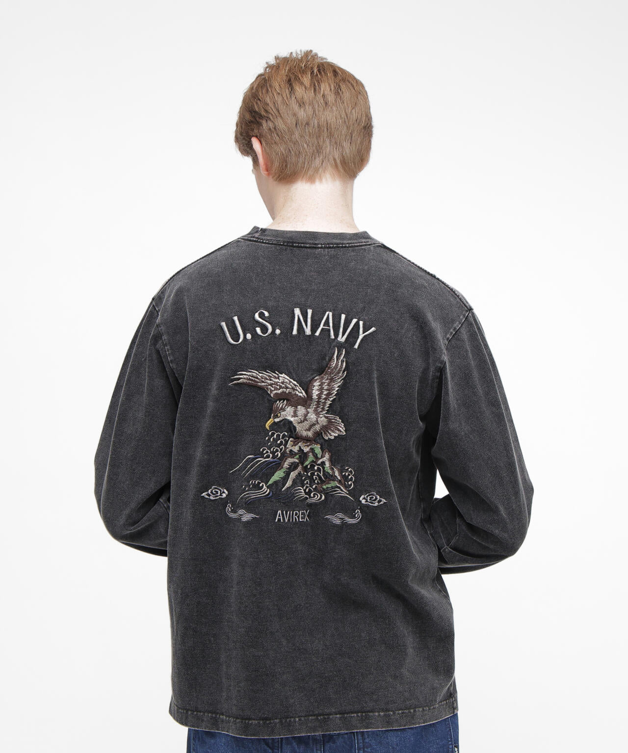 《NAVAL COLLECTION》SOUVENIR EMBROIDERY LONG SLEEVE T-SHIRT