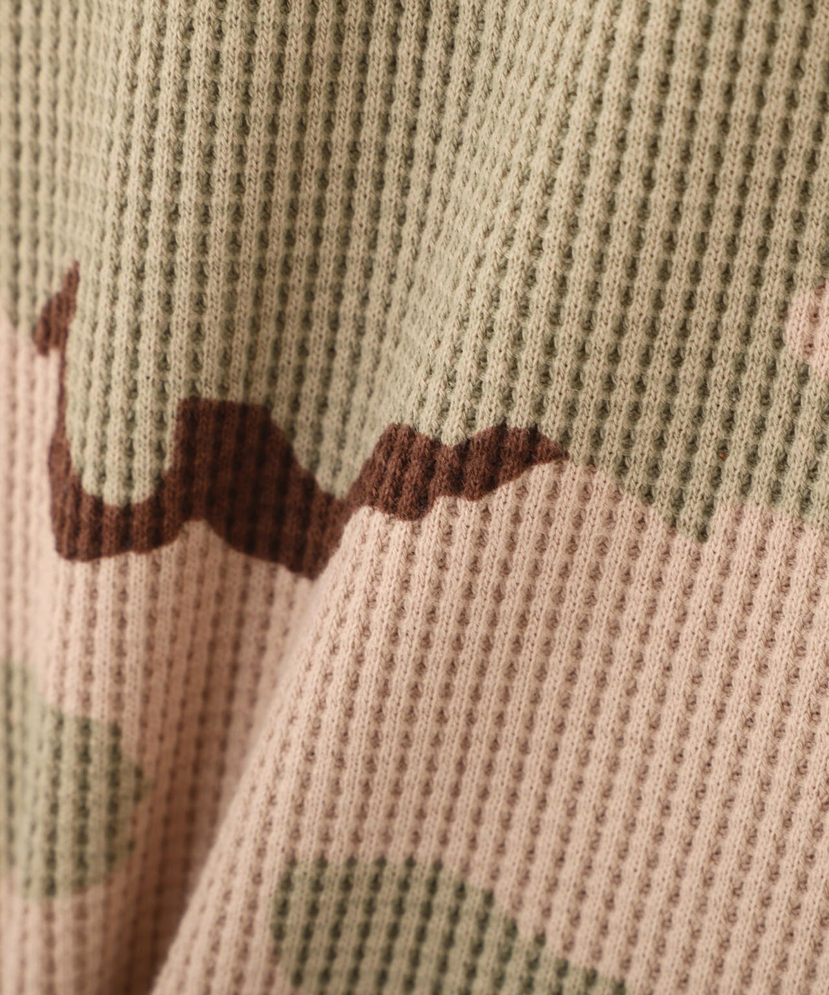 《直営店限定》MINI WAFFLE CAMO L/S T-SHIRT