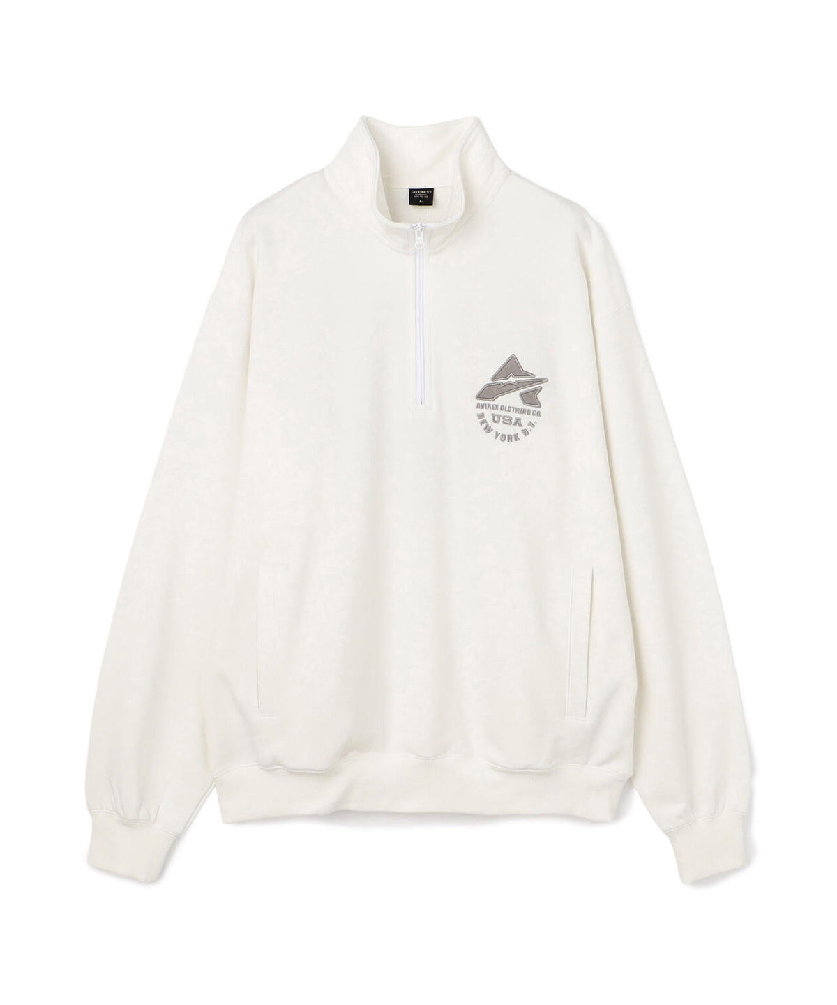 《WEB&DEPOT限定》VARSITY HALF ZIP SWEAT